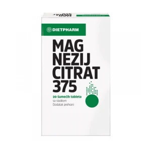 Dietpharm magnezij citrat 375mg šumeće tablete, 20 kom