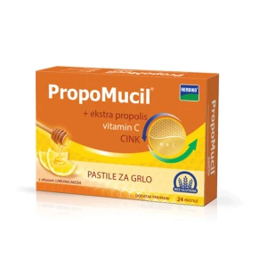 Abela pharm propomucil pastile propolis, med i limun, 24 kom