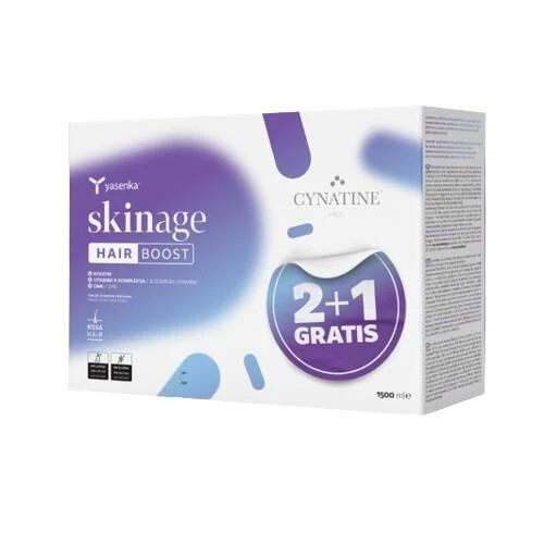 A - yasenka collagen hairboost skinage 500ml 2 plus 1 gratis