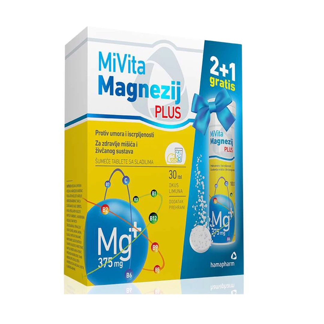 Hamapharm mivita magnezij plus šumeće tablete a30 + a15