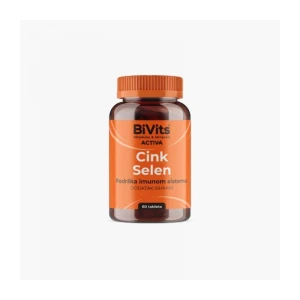 Bivits activa cink selen tbl 60 kom