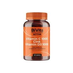 Bivits activa vitamin c 1000 cink d3 tbl 60 kom