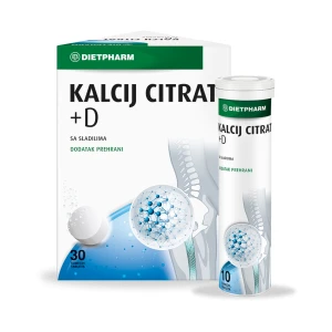 Dietpharm kalcij citrat+d šumeće tablete 30 kom