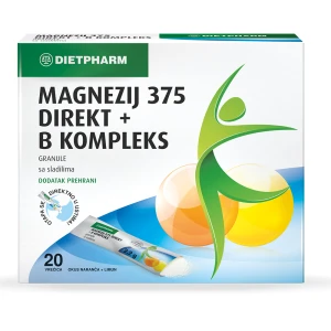 Dietpharm magnezij 375 direkt + b kompleks granule 20 kom