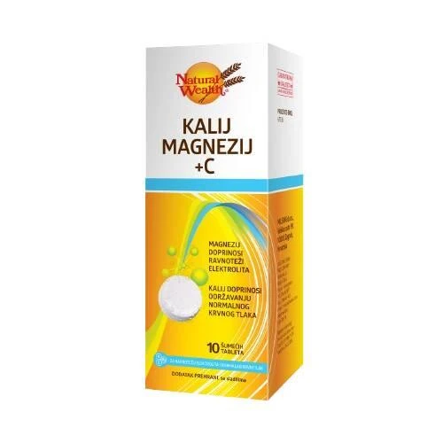Natural wealth kalij magnezij + c šumeće tablete 10 kom