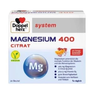 Doppelherz system magnezij 400 citrat vrećice a20