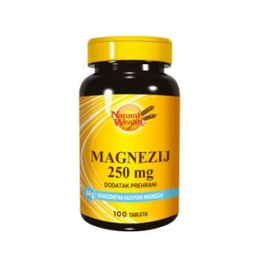 Natural wealth magnezij 250 mg 100 tableta