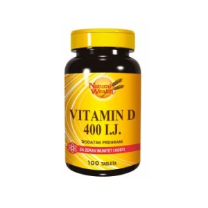 Natural wealth vitamin d 400 ij 100 tableta 