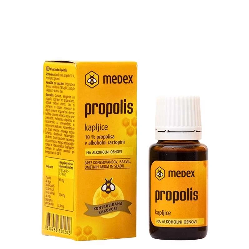 MEDEX Propolis (10%) kapi u alkoholnoj otopini, 15 ml