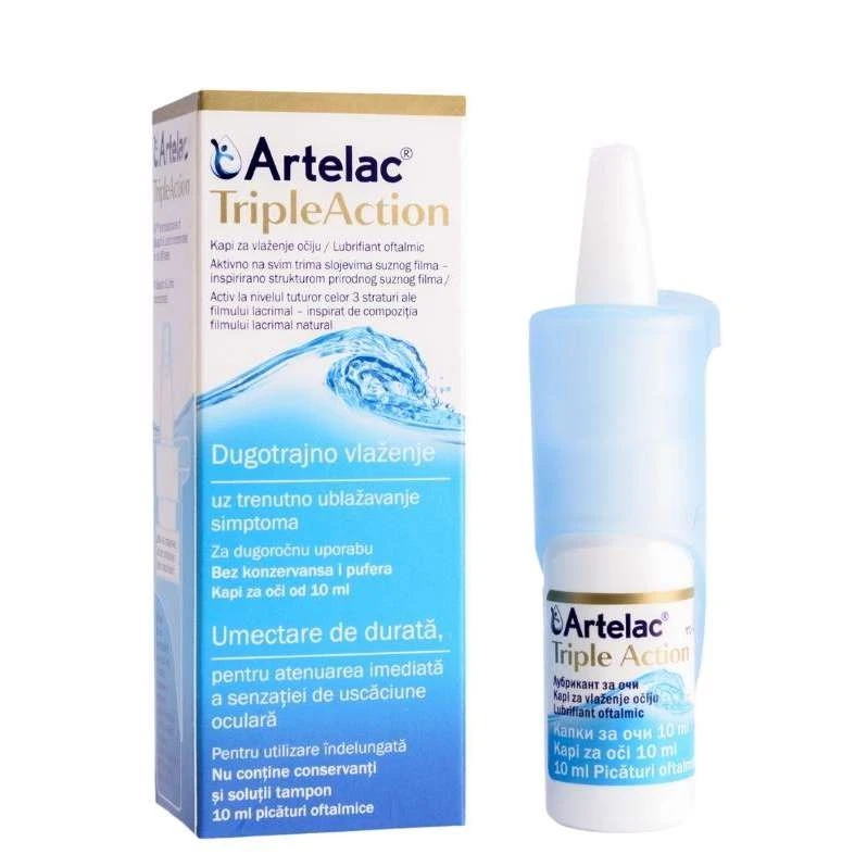 ARTELAC Triple Action kapi za oči, 10 ml