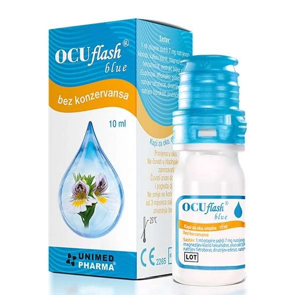 OCUFLASH BLUE Kapi za oči, 10 ml