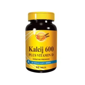 Natural wealth kalcij 600 + vitamin d 60 tableta