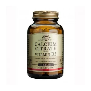 Solgar ca citrat + vitamin d3 60 tableta