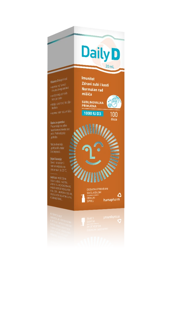 Hamapharm daily d 1000 iu sprej 20ml