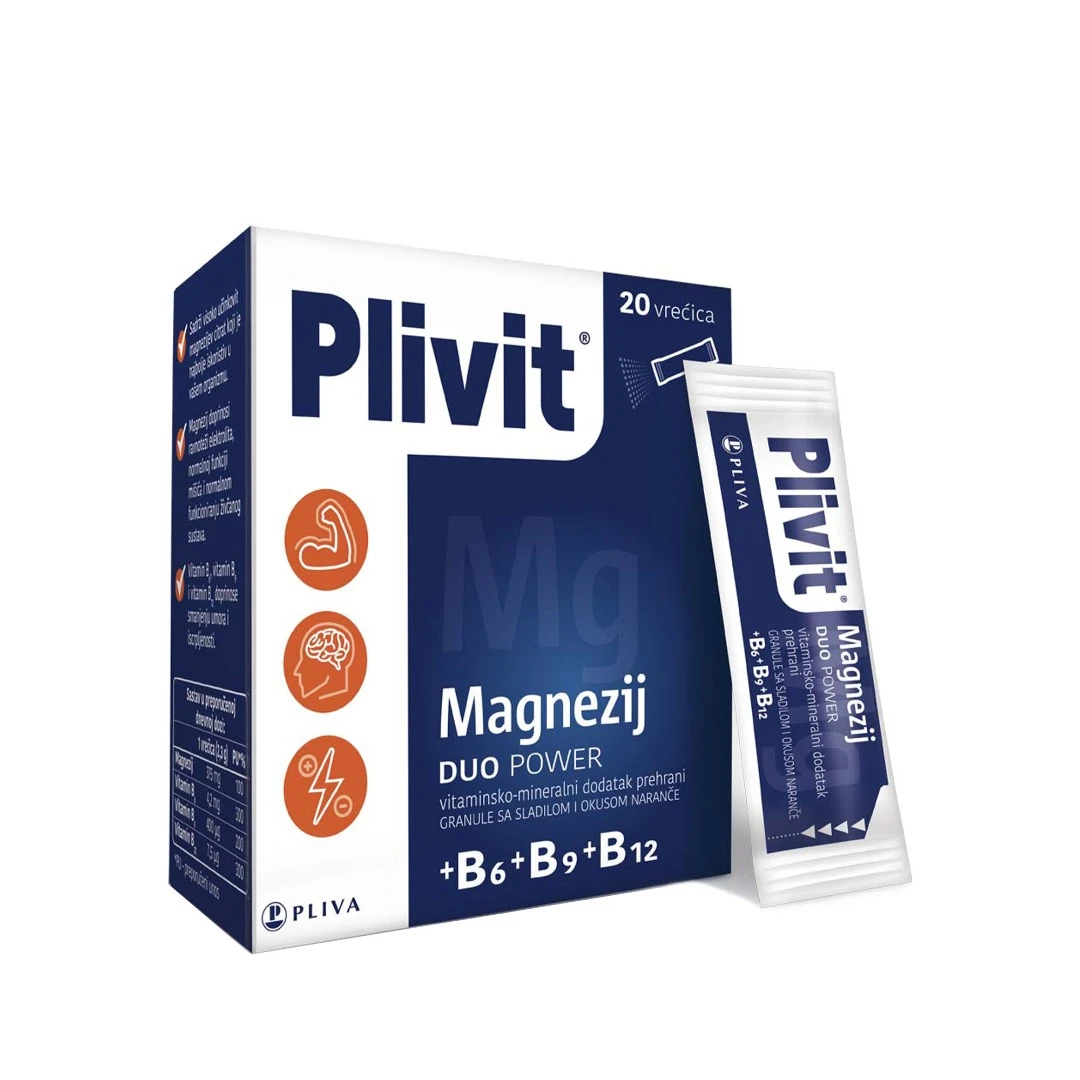 Plivit magnezij duo power 20 vrećica